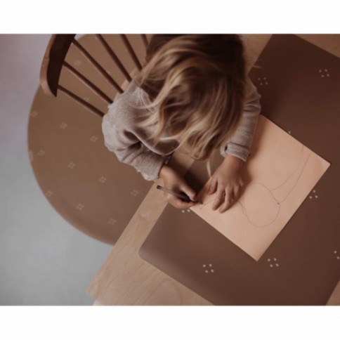 Schreibtischmatte Gepunktet, Herbstgold