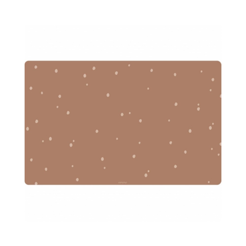 Schreibtischmatte Punkte, Zimt