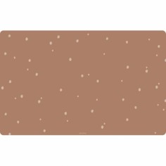 Schreibtischmatte Punkte, Zimt