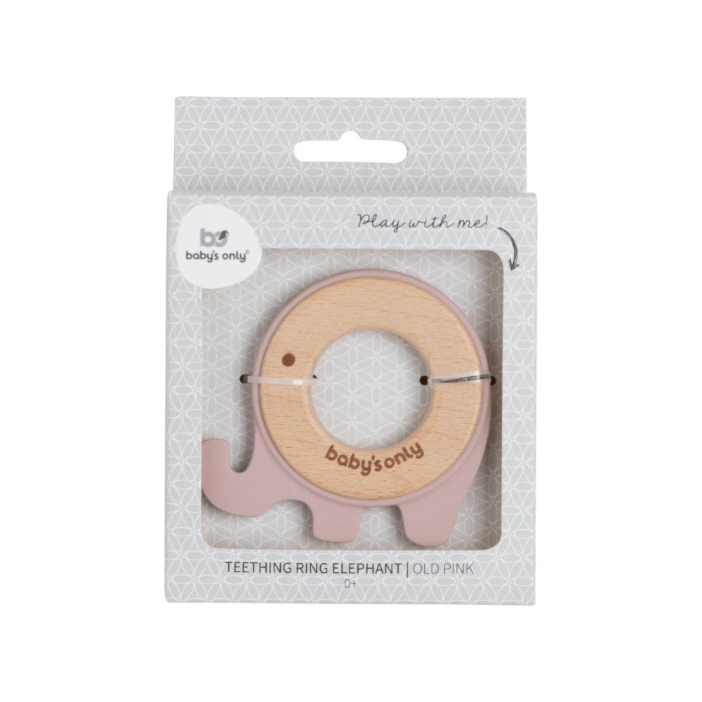 Babys Only Beißring-Elefant, Alt Rosa