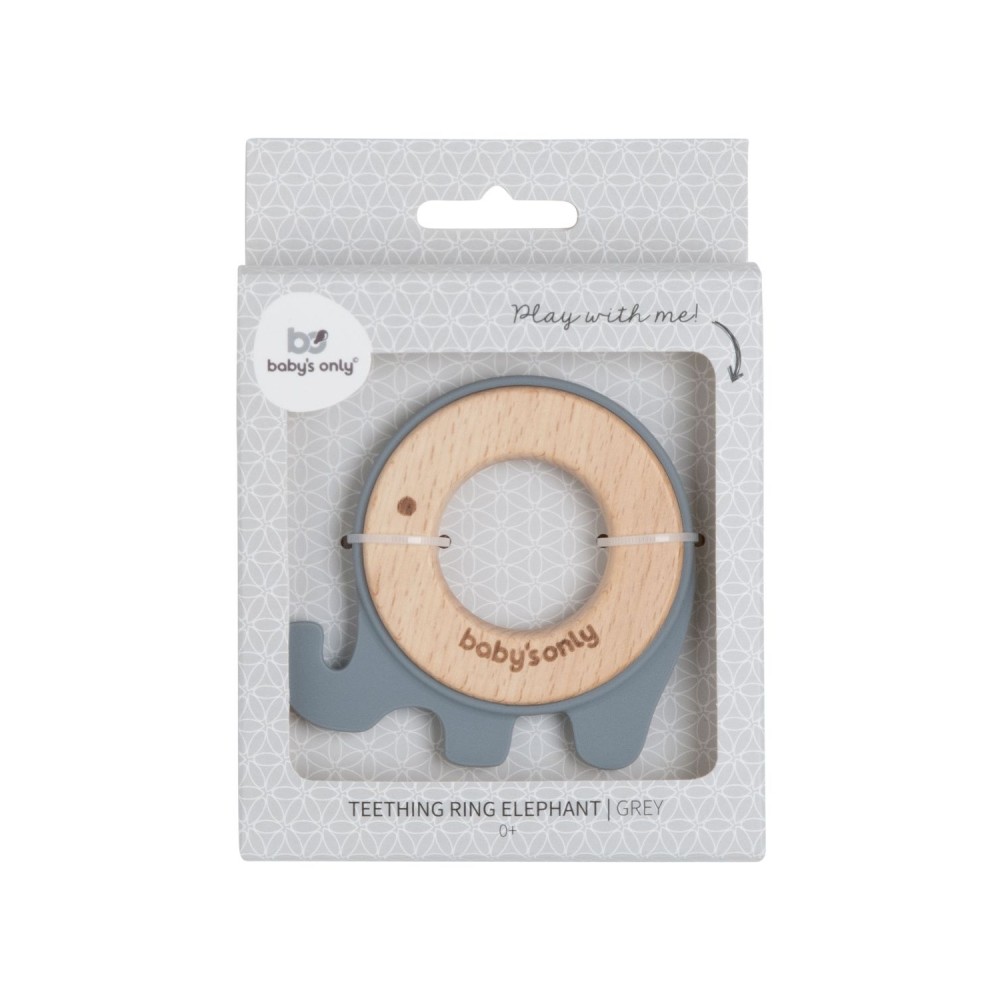 Babys Only Beißring-Elefant, Grau