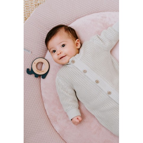 Babys Only Beissring-Elefant, Vintage Blue