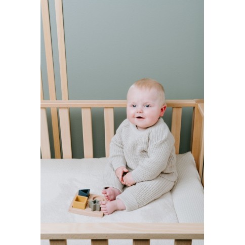 Babys Only Sky Laufgittereinlage, Warm Linen - 80x100