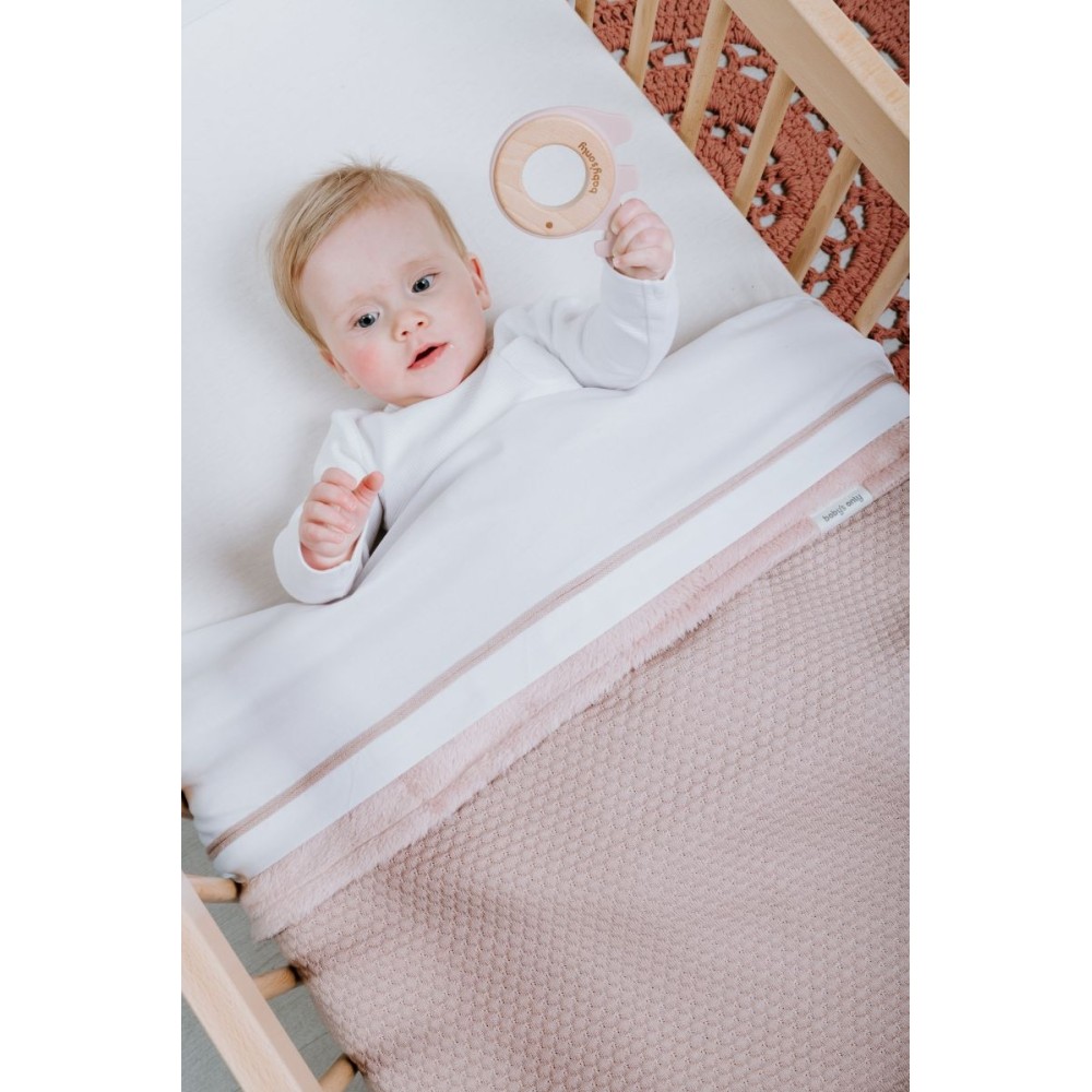 Babys Only Babydecke Teddyfutter Sky, Alt rosa 70x95