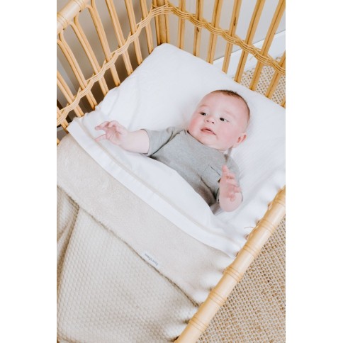 Babys Only Babydecke Teddyfutter Sky, Warm Linen 70x95