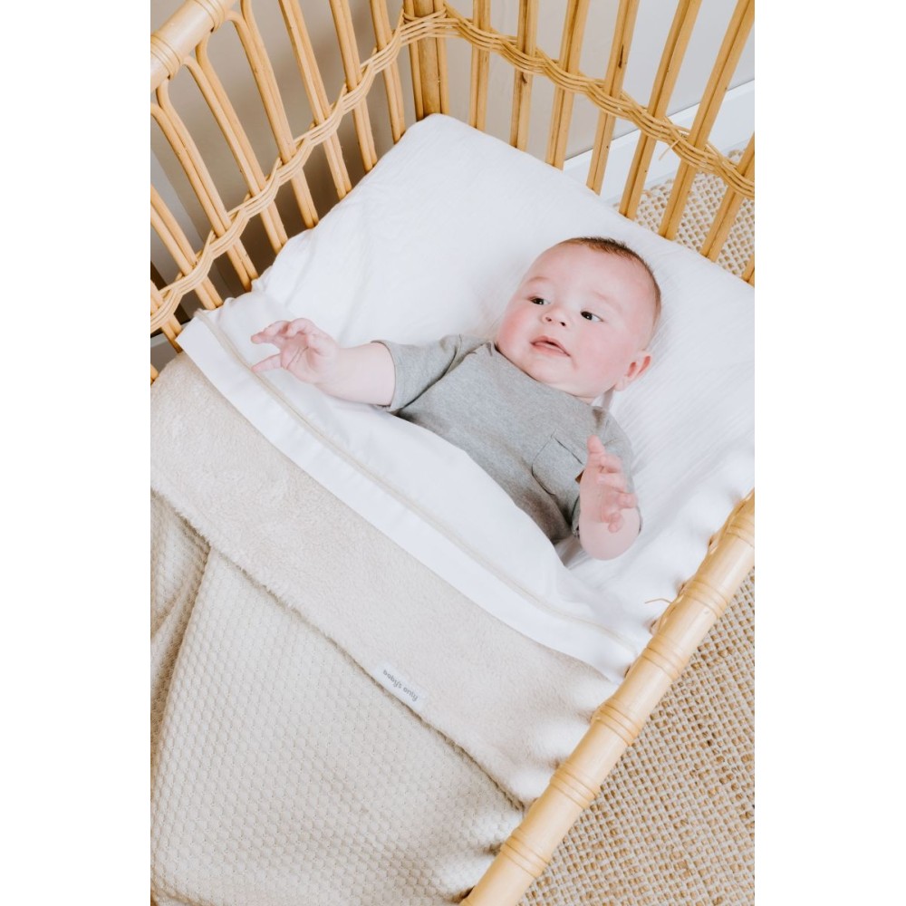 Babys Only Babydecke Teddyfutter Sky, Warm Linen 70x95
