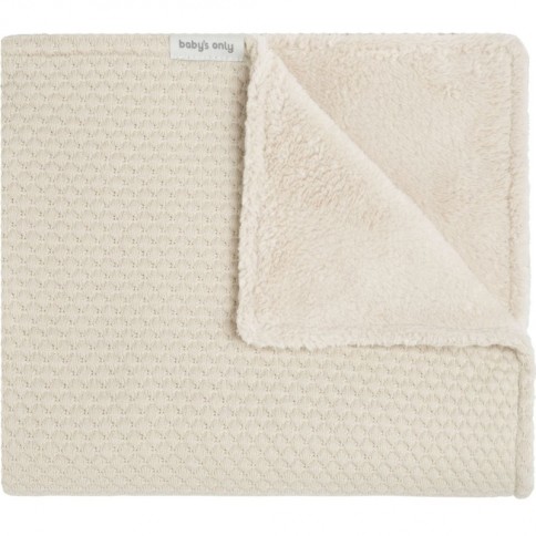 Babys Only Babydecke Teddyfutter Sky, Warm Linen 70x95