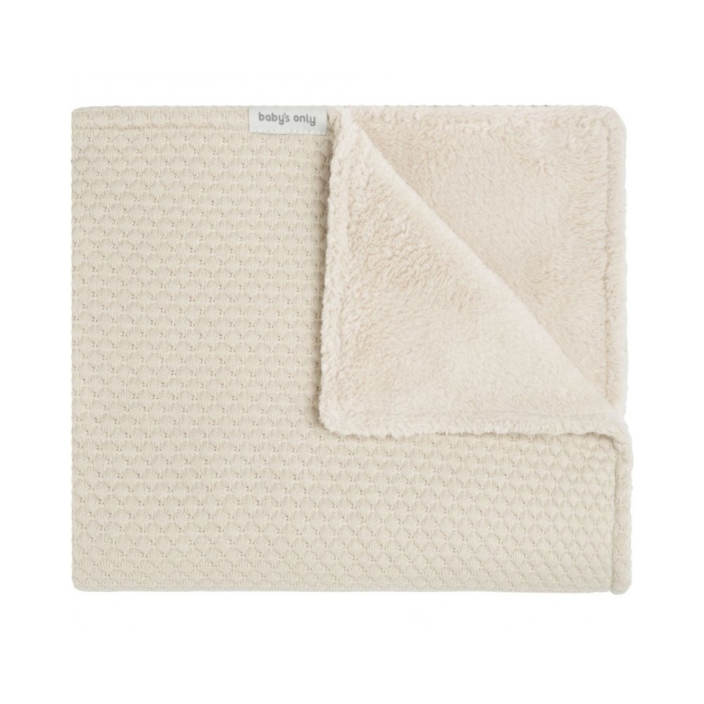 Babys Only Babydecke Teddyfutter Sky, Warm Linen 70x95