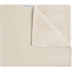 Babys Only Gitterbettdecke Teddyfutter Sky, Warm Linen 100x135