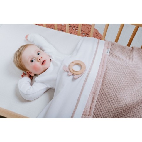 Babys Only Gitterbettdecke Teddyfutter Sky, Urban Green 100x135