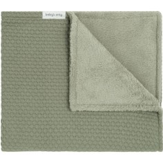 Babys Only Gitterbettdecke Teddyfutter Sky, Urban Green 100x135