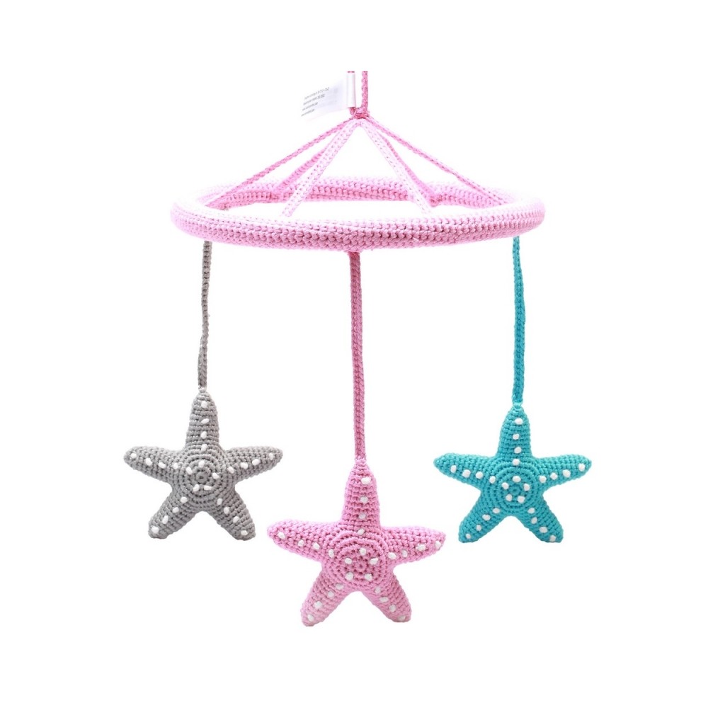 Mobile, Seesterne/ Rosa