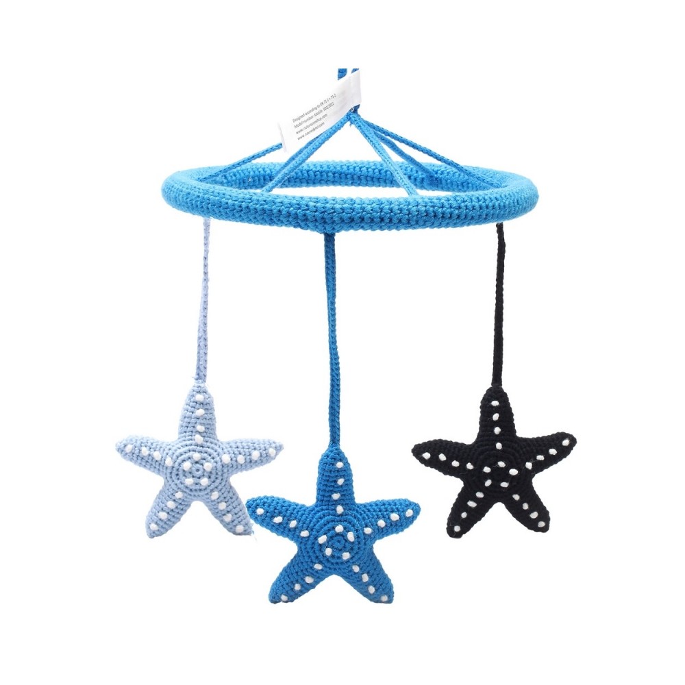 Mobile, étoile de mer / bleu