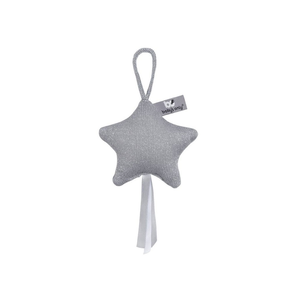 Babys Only Hängdeko Stern Sparkle, Silbergrau Melee