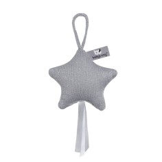 Babys Only Hängdeko Stern Sparkle, Silbergrau Melee