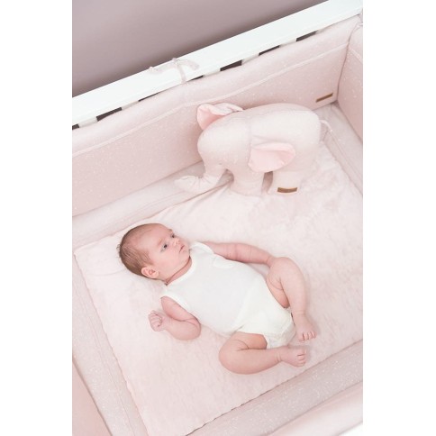 Babys Only Laufgitter Nestchen Sparkle, Silbergrau Melee