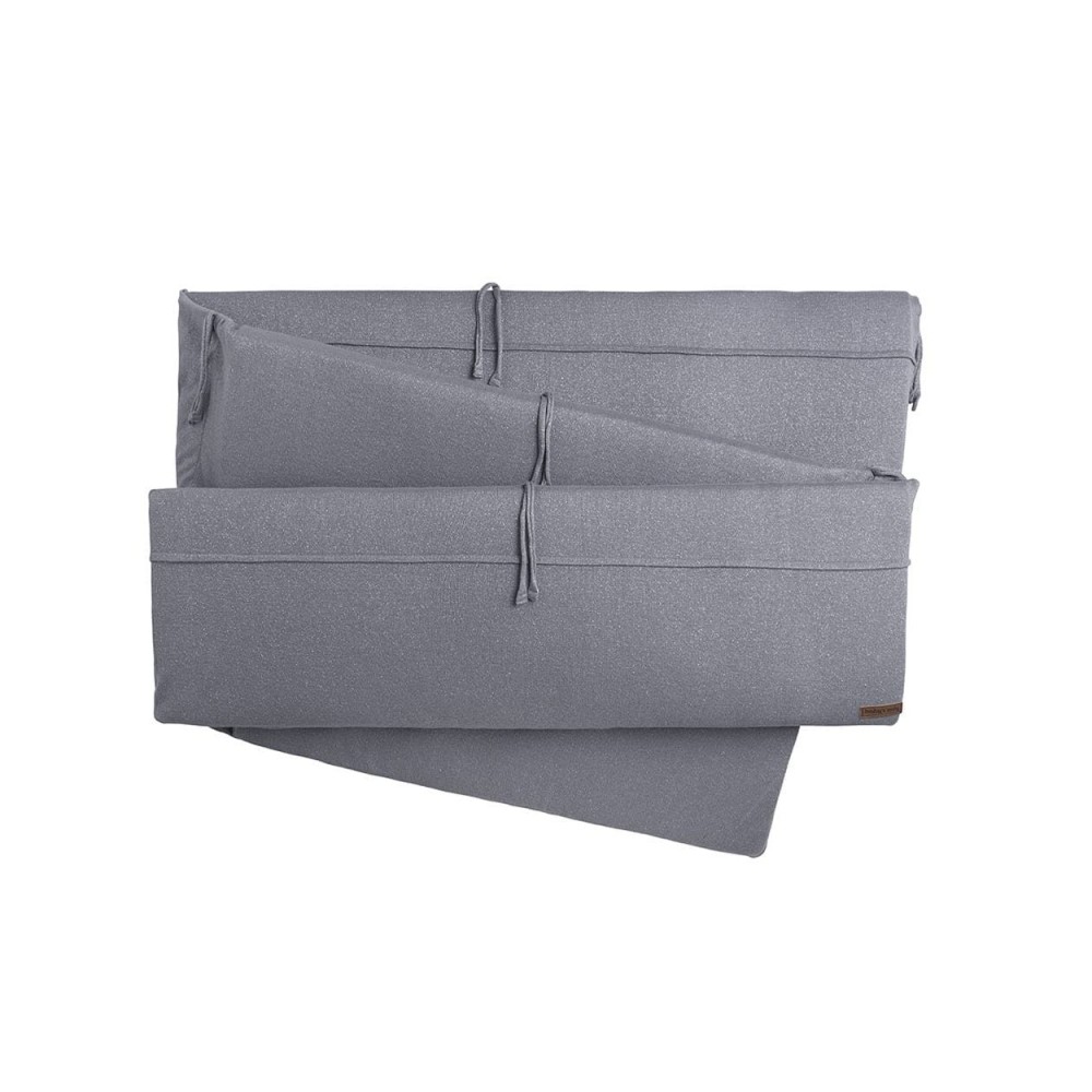 Babys Only Laufgitter Nestchen Sparkle, Silbergrau Melee