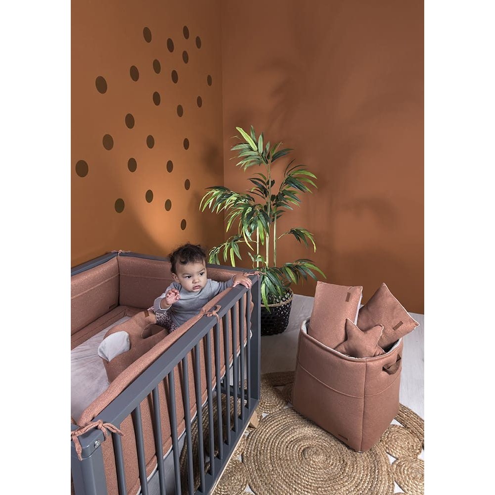 Babys Only Laufgitter Nestchen Sparkle, Silber Rosa Melee