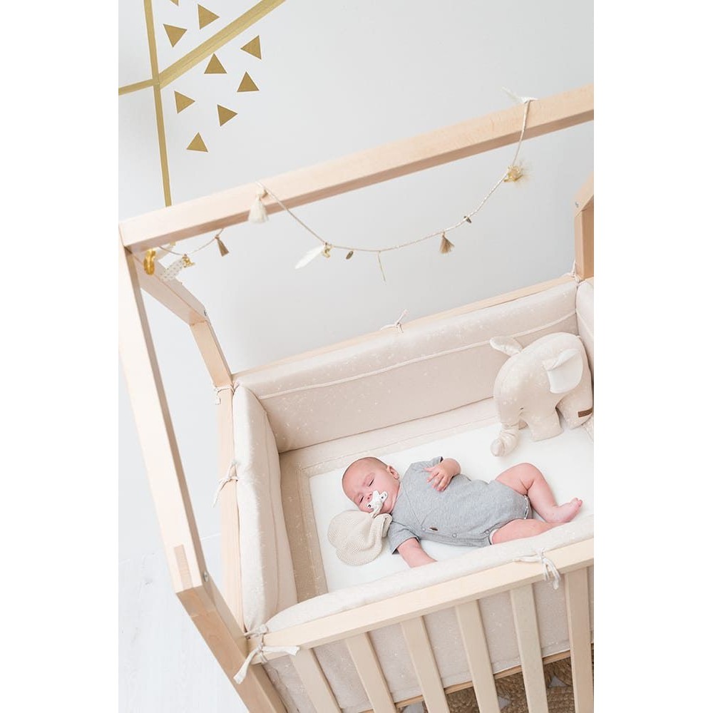 Babys Only Laufgitter Nestchen Sparkle, Gold Mint Melee