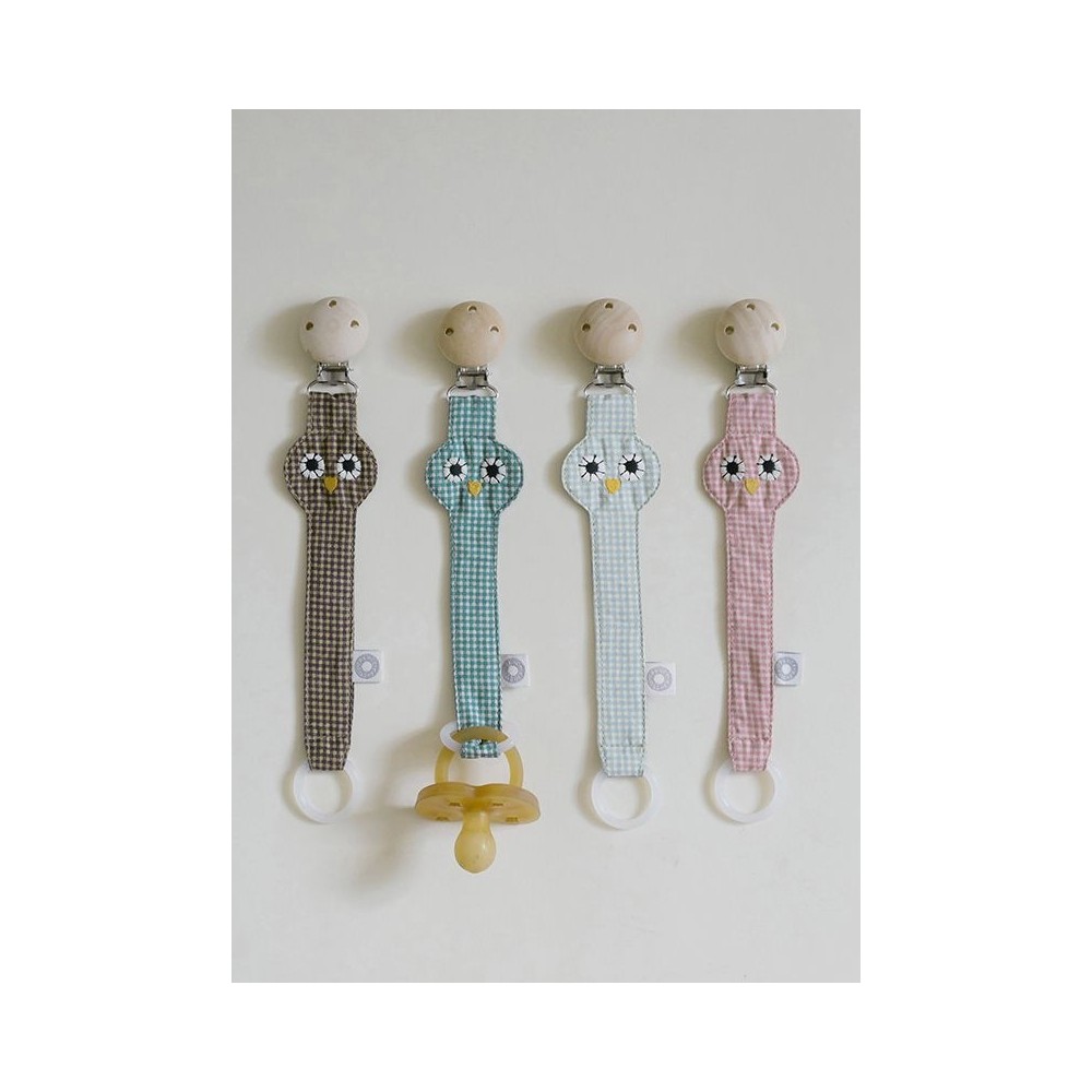 Franck & Fischer Schnullerkette Birdy Braun