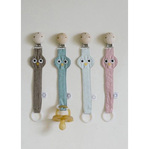 Franck & Fischer Schnullerkette Birdy Grau