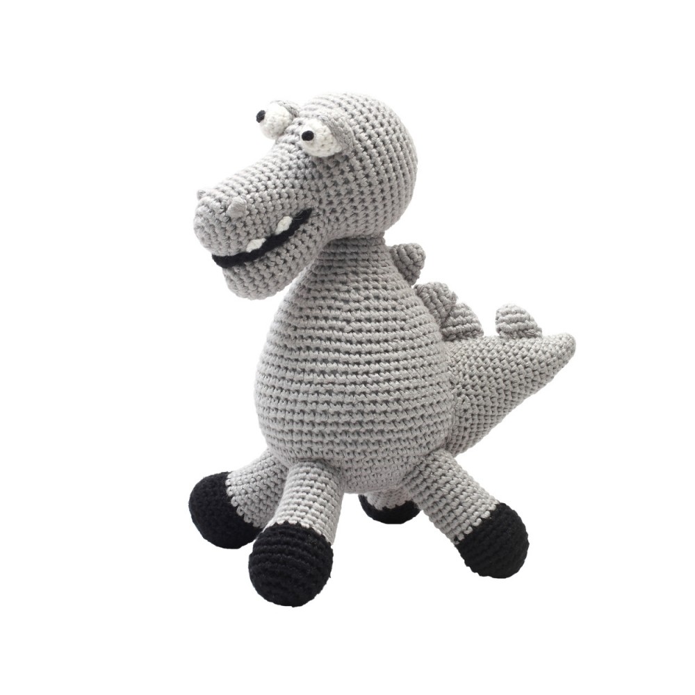 Häkel-Teddybär, Grey Crocodile