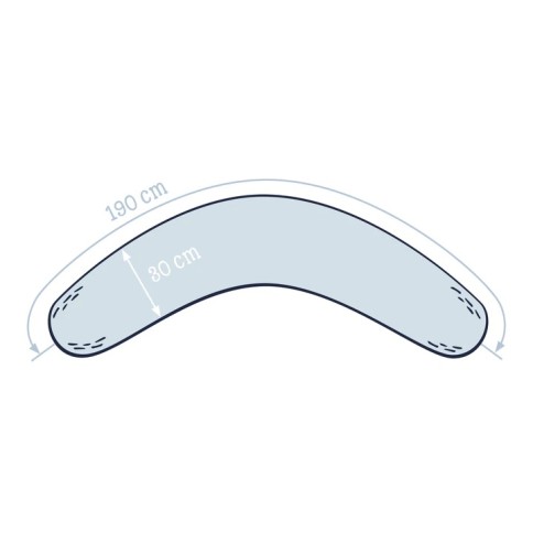 Julius Zöllner Bezug für Stillkissen Musselin, dusty rose