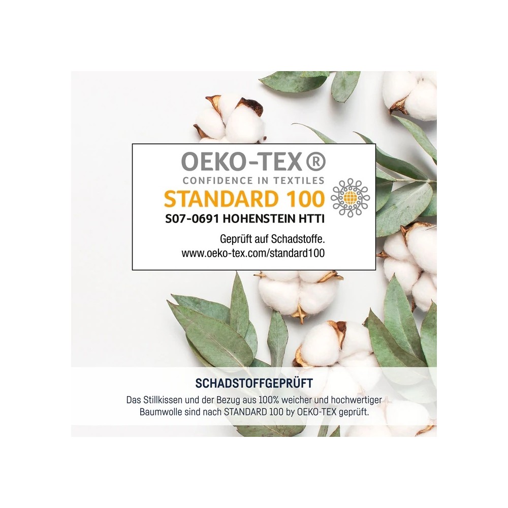 Julius Zöllner Bezug für Stillkissen Musselin, dusty rose