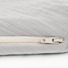 Julius Zöllner Bezug für Stillkissen Musselin, grau