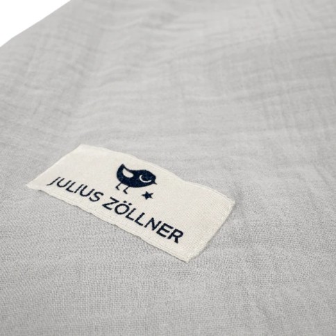 Julius Zöllner Bezug für Stillkissen Musselin, grau