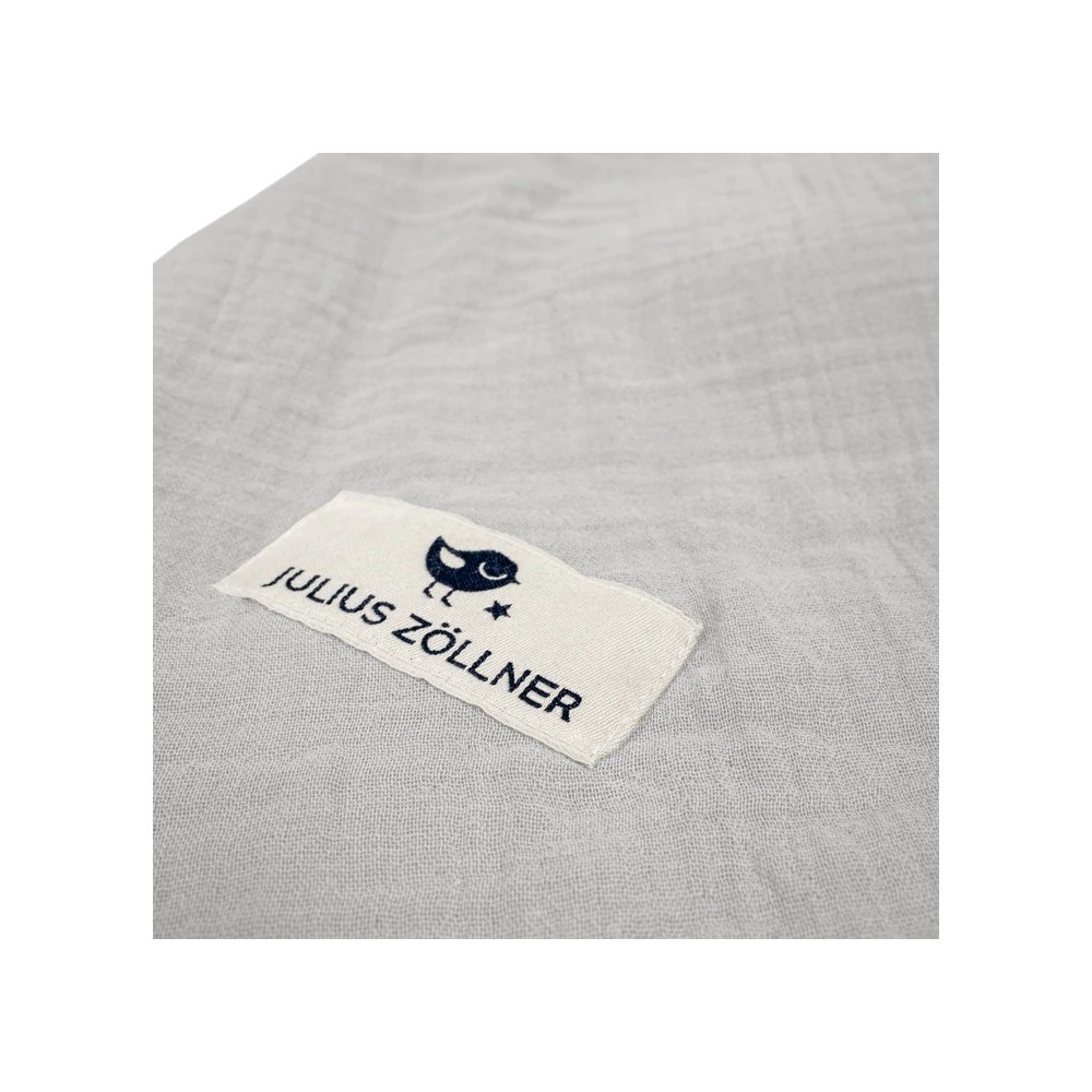 Julius Zöllner Bezug für Stillkissen Musselin, grau