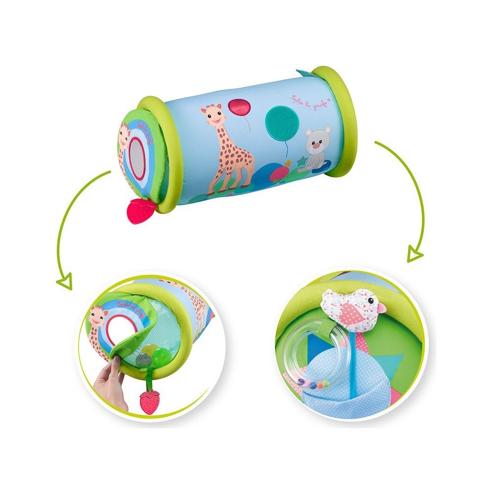 Sophie La girafe Entdeckerspielzeug-Set mit Krabbelrolle, Maracas-Rassel, Endeckerball