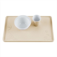 Tampon de table en caoutchouc naturel, sable