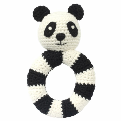 Häkelringrassel, Schwarzer Panda