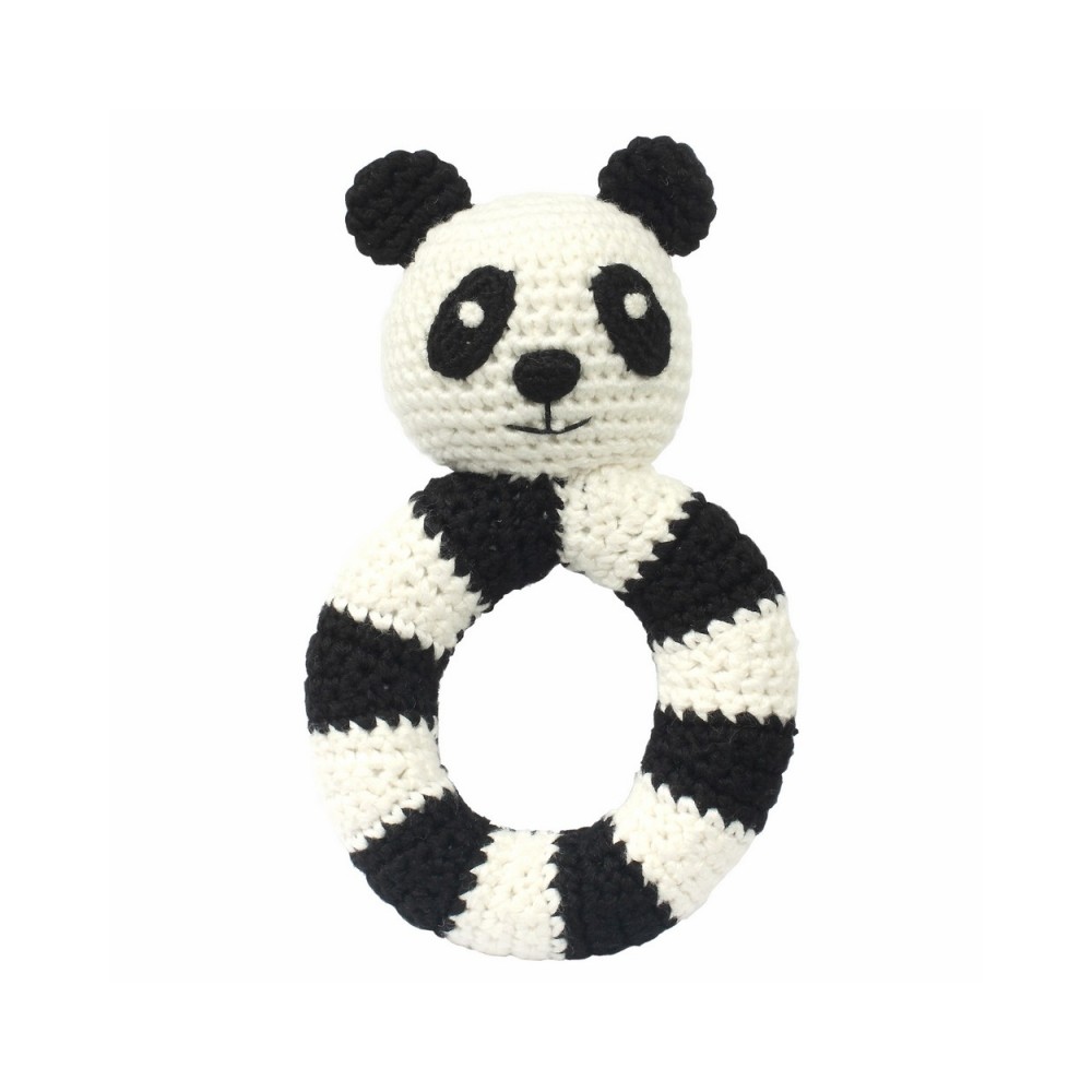 Häkelringrassel, Schwarzer Panda