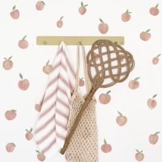 Tresxics textile Wandaufkleber Pflaumen in Aquarell (2 Bogen), Pink