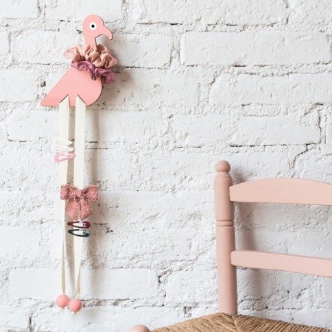 Tresxics Flamingo Haarschmuckhalter Kit DIY, Koralle