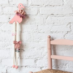 Tresxics Flamingo Haarschmuckhalter Kit DIY, Koralle