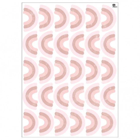 Tresxics Mini-Regenbogen-Aufkleber (2 Bogen), Pink