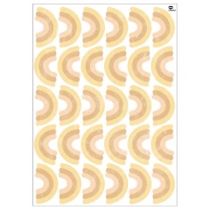 Tresxics Mini-Regenbogen-Aufkleber (2 Bogen), Gelb