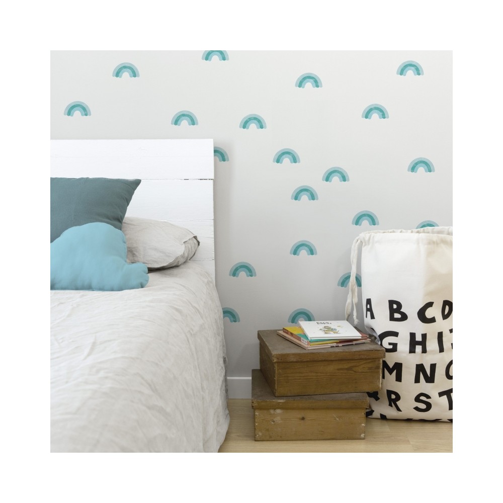 Tresxics Mini-Regenbogen-Aufkleber (2 Bogen), Grün