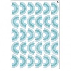 Tresxics Mini-Regenbogen-Aufkleber (2 Bogen), Blau