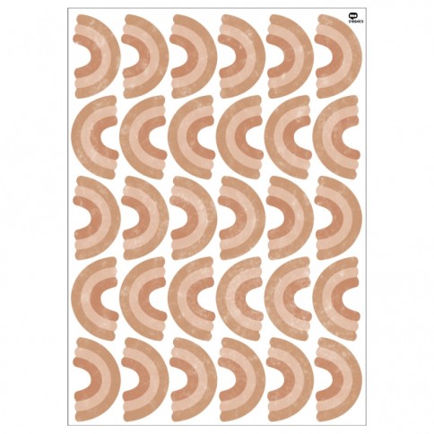 Tresxics Mini-Regenbogen-Aufkleber (2 Bogen), Brown