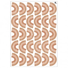 Tresxics Mini-Regenbogen-Aufkleber (2 Bogen), Brown