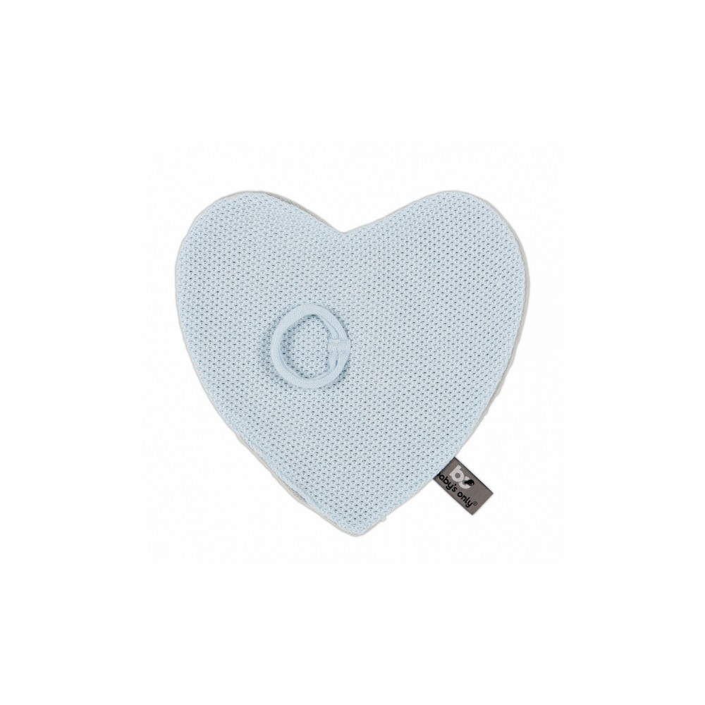 Baby's Only Schnullertuch, Herz Puderblau