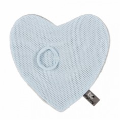 Baby's Only Schnullertuch, Herz Puderblau