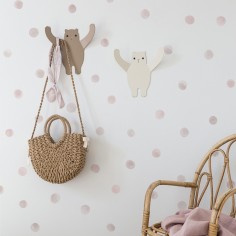 Tresxics textile Wandaufkleber mit unregelmäßigen Punkten (4 Bogen), Grün