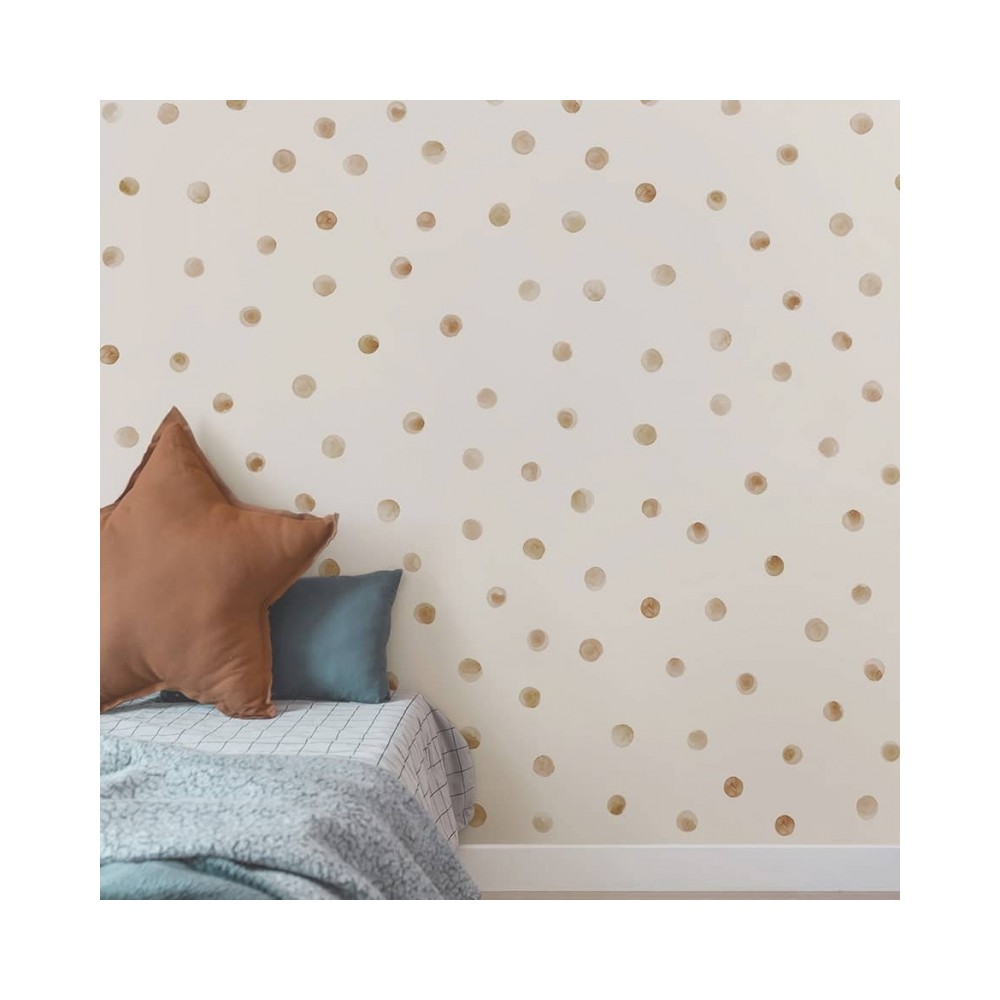 Tresxics textile Wandaufkleber mit unregelmäßigen Punkten (4 Bogen), Grün