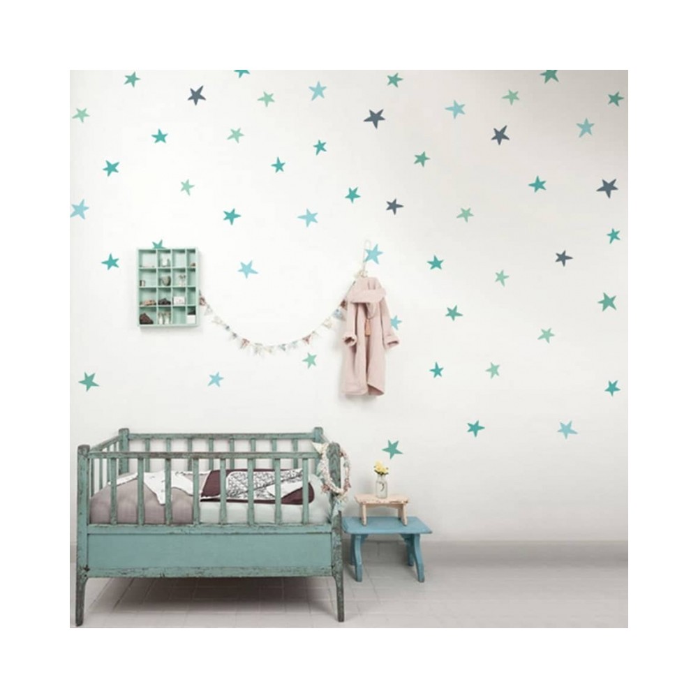 Tresxics textile Wandaufkleber Sterne (2 Bogen)