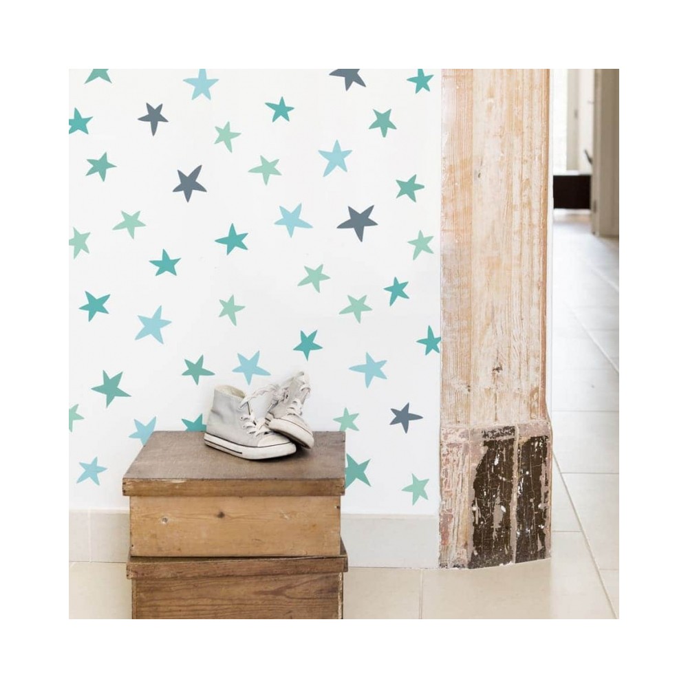 Tresxics textile Wandaufkleber Sterne (2 Bogen)